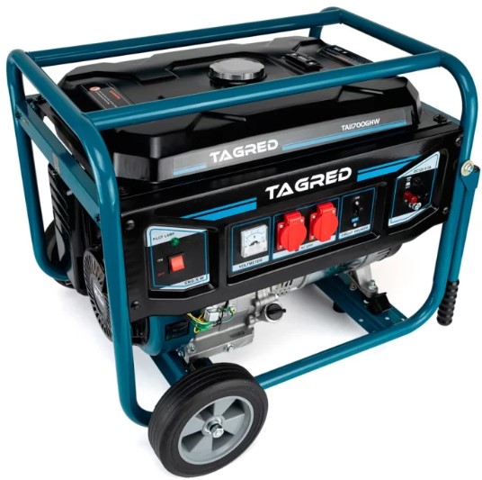 Генератор бензиновий TAGRED 1 фаза (220В), 7кВт, (TA11700GHW)